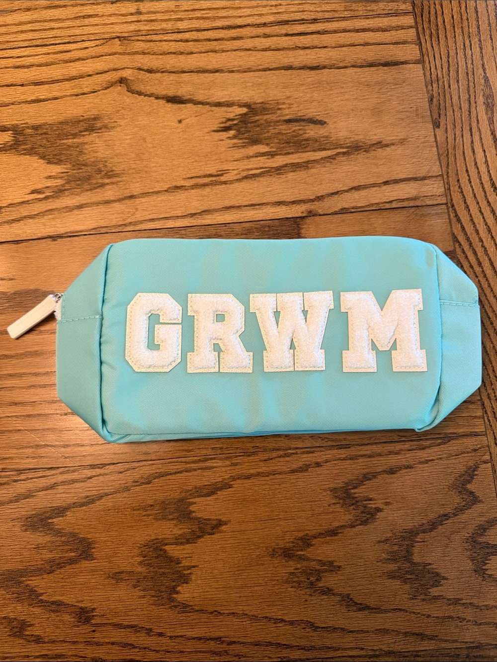NWT - First Aid Beauty - GRWM Aqua Makeup Pouch Cosmetic Bag